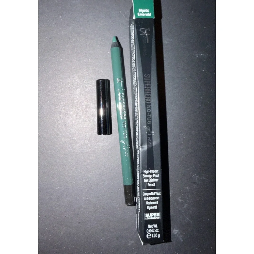 IT Cosmetics Superhero No-Tug Gel Eyeliner Mystic Emerald Smudge-Proof Longwear